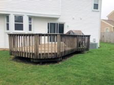 Elk Grove Village deck (before)