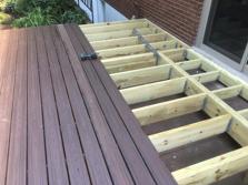 Trex Transcend decking going down in Wheaton Illinois