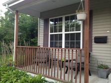 (Before) Villa Park porch railing