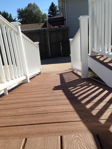 Trex Transcend. Villa Park IL Great planking material! A-Affordable Decks. Authorized Trex Pro installer. Lombard IL