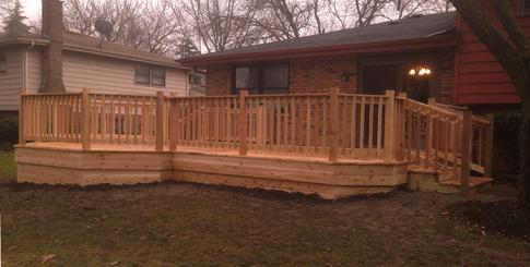 Darien Cedar Deck by A-Affordable Decks - another view