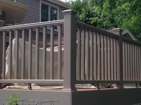 Trex Transcend railing. Wheaton IL  A-Affordable Decks