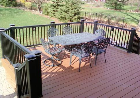 Azek vinyl deck in Glen Ellyn IL by A-Affordable Decks of Lombard