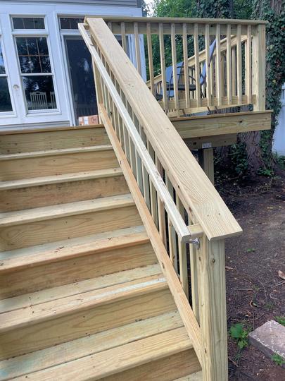 2025 Wheaton deck handrail A-Affordable Decks