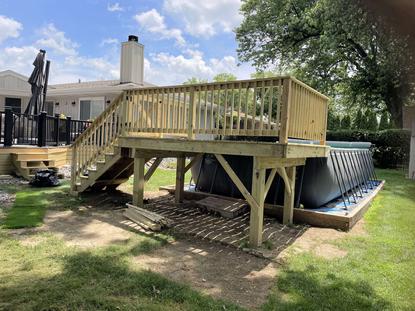 2025 Willowbrook Pool deck A-Affordable Decks