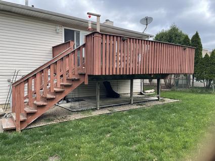 2025 Glendale Heights deck (before) A-Affordable Decks